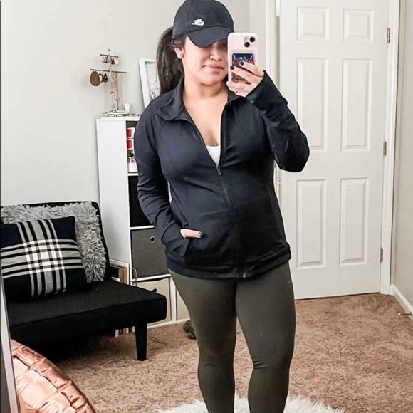 Women's Zip-Front Jacket - All in Motion™ Black  and Blue, New and Never Worn 9 - Picture 10 of 10